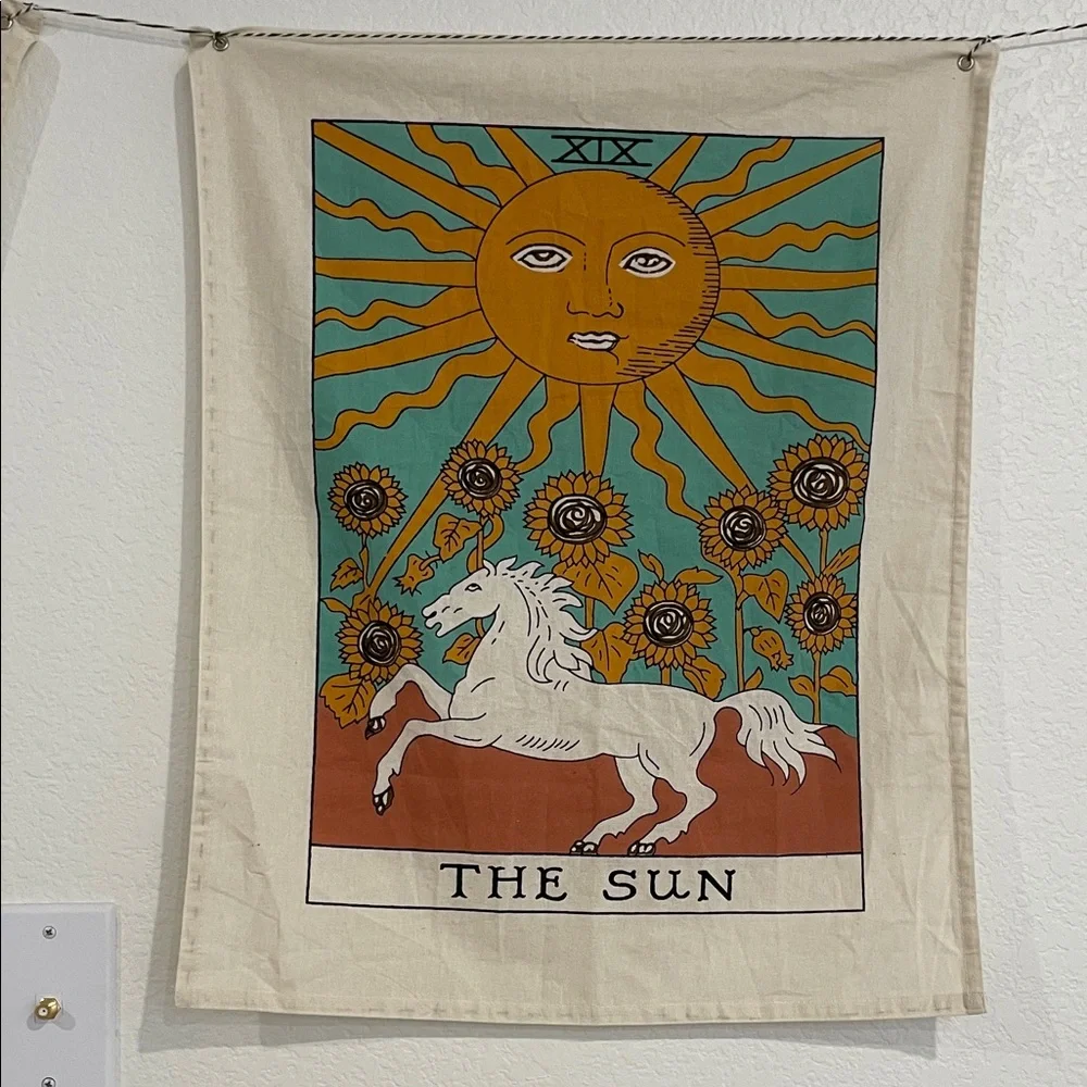 Urban Outfitters Tarot Tapestry Set - The Moon, The Sun, The Star